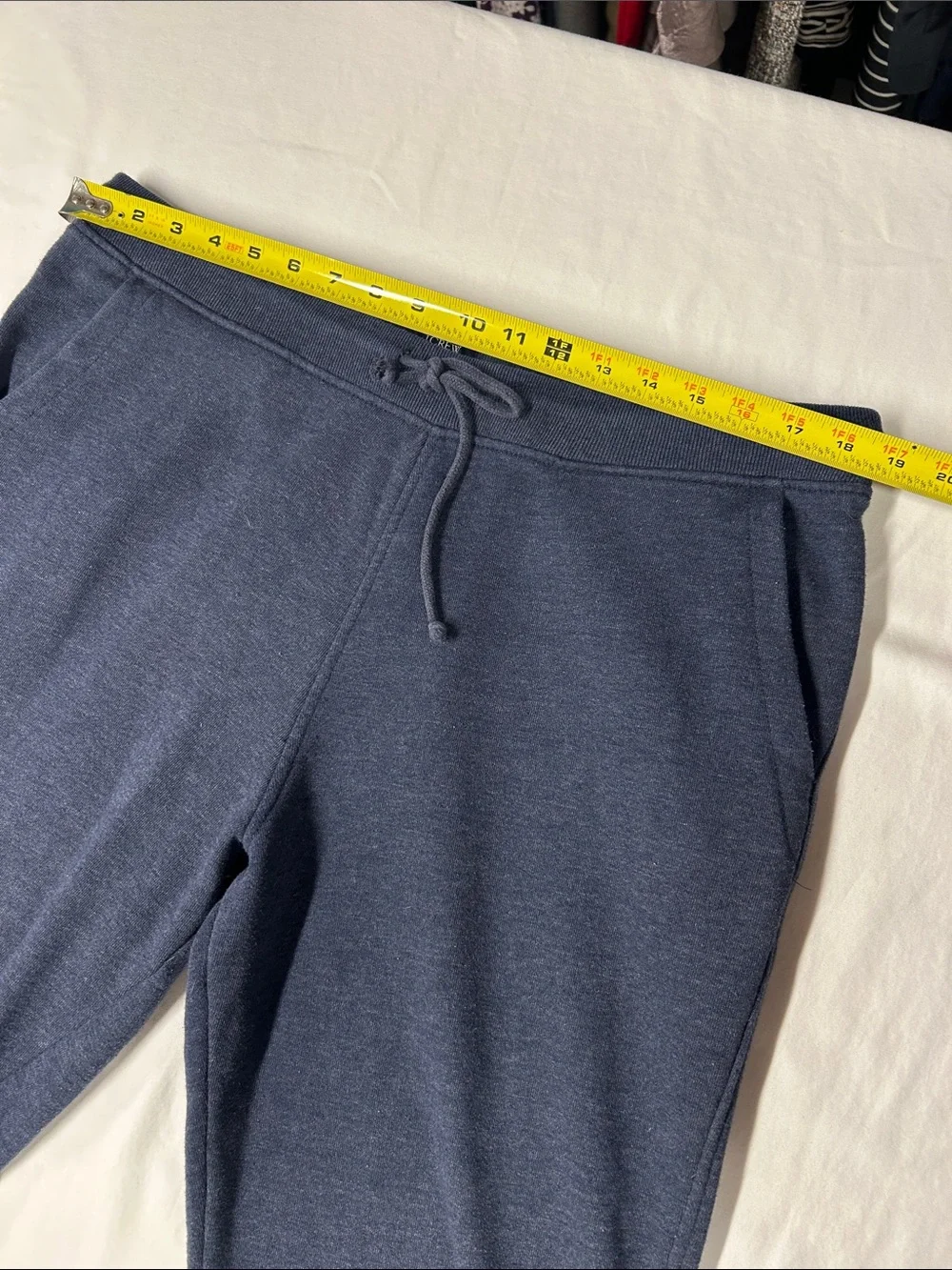 J.Crew Men’s Authentic Fleece Jogger Sweatpants Navy Medium AL878